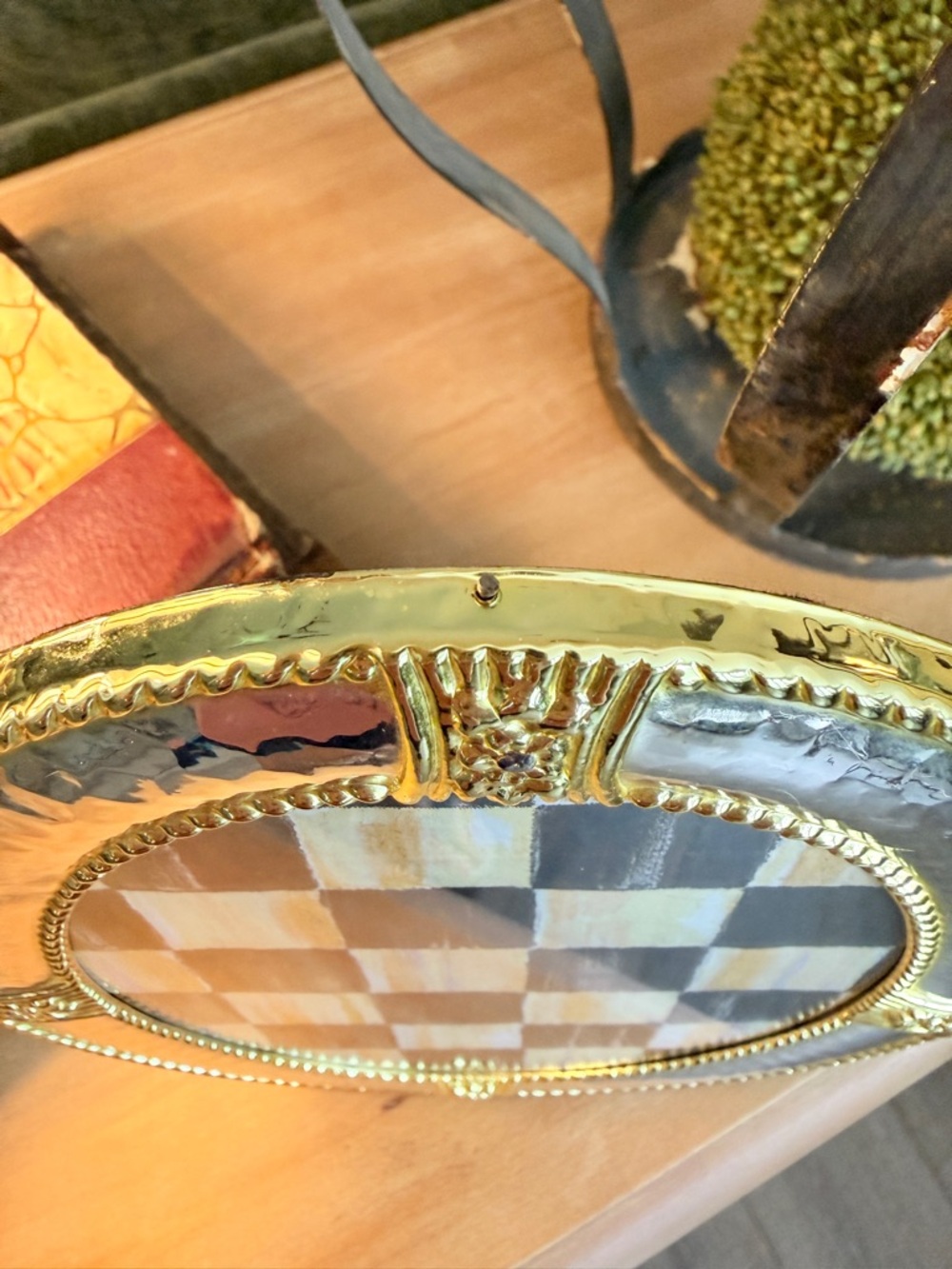 Vintage Solid Brass Oval Picture Frame in Gold and Silver 5X7 - Picture 3 of 10